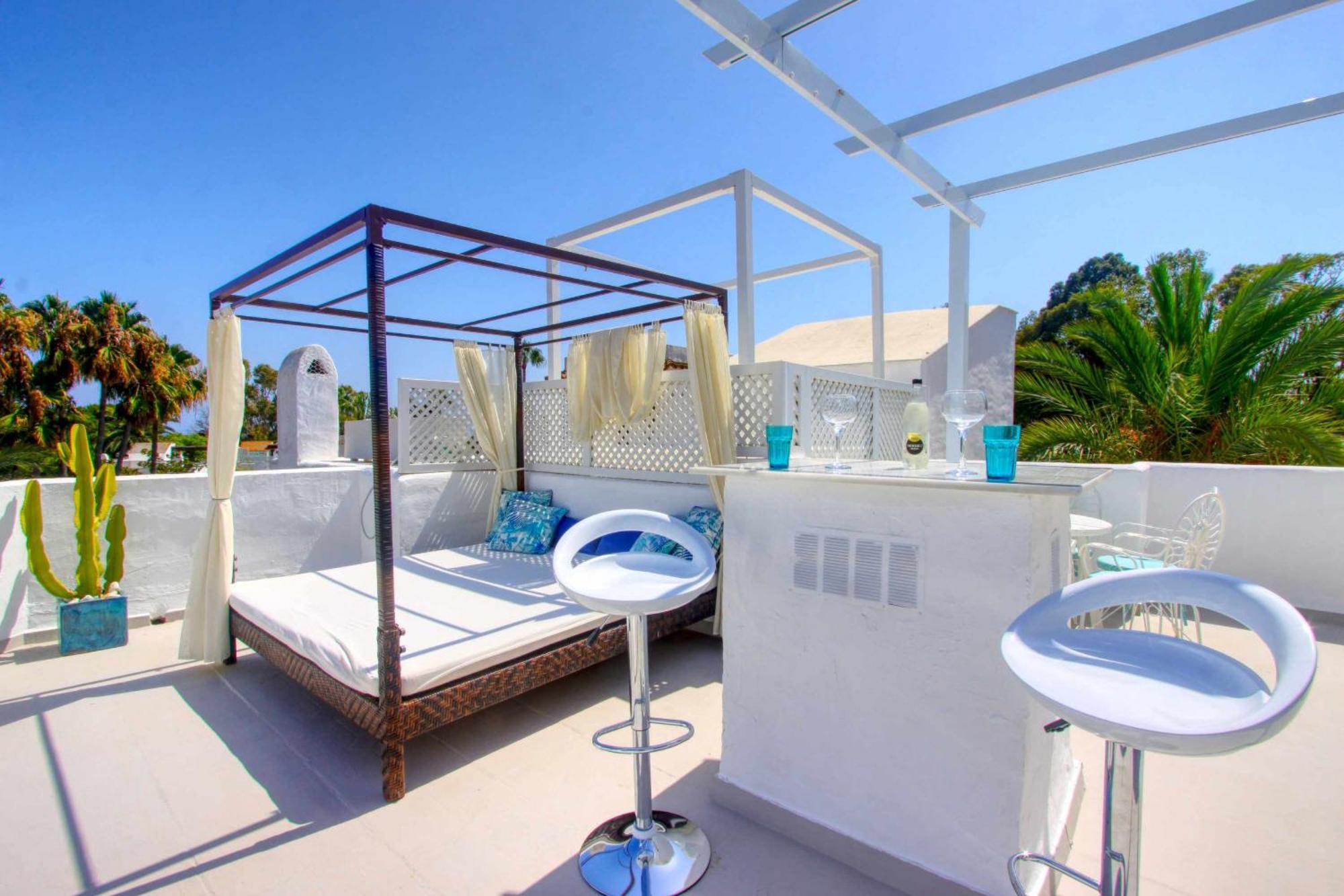 1108 Beachfront 2 Apartments With Roofterrace 80Mtrgt Beach 3 Pools Marbella Eksteriør billede